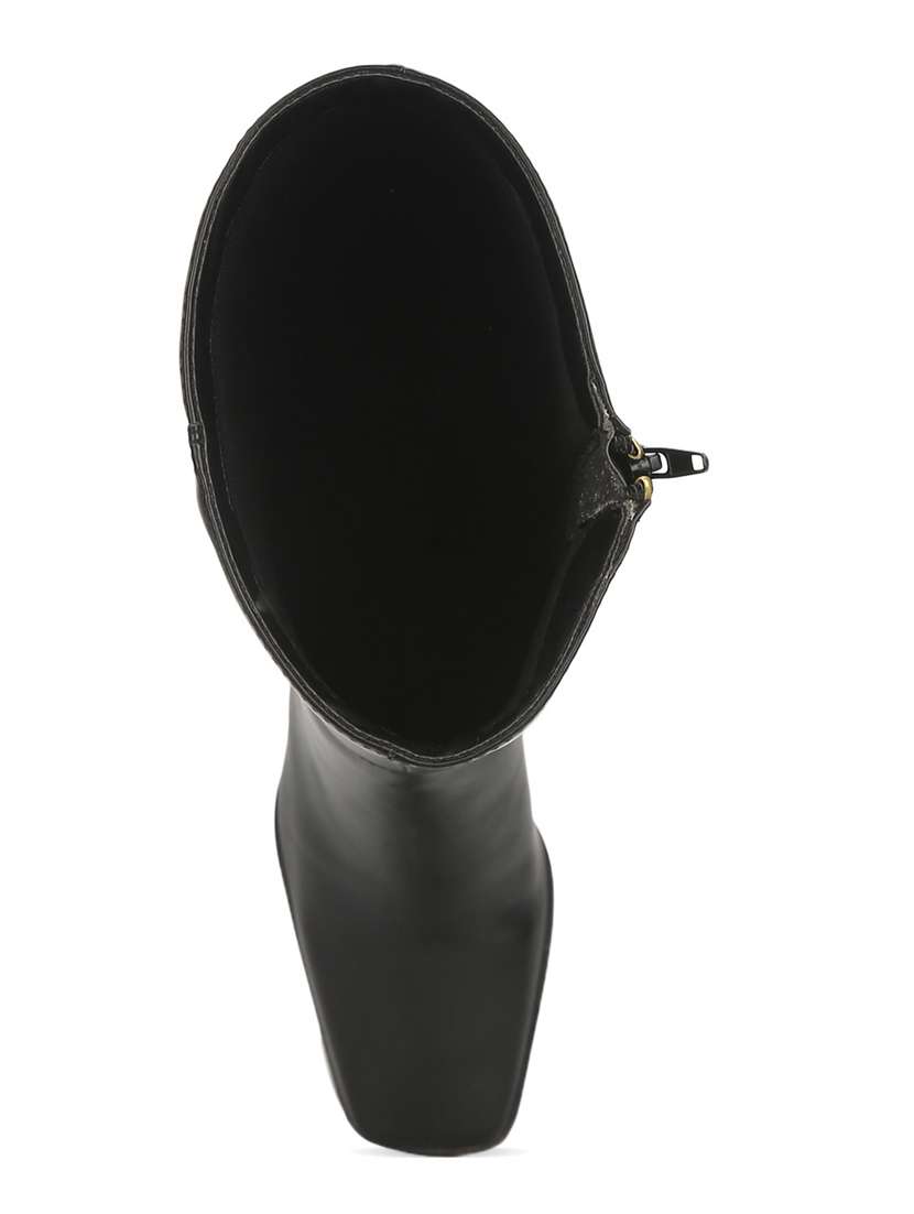black knee length boot - 17472873 - Standard Image - 3