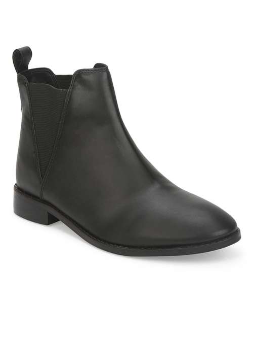 black ankle length boot - 17472878 - Standard Image - 0