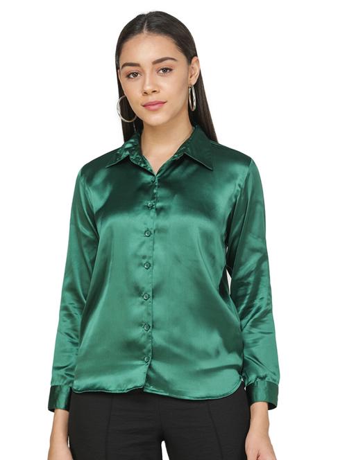 satin straight fit shirt  - 17473150 -  Standard Image - 0