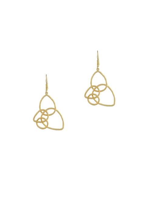 gold brass drop earring - 17473887 - Standard Image - 0