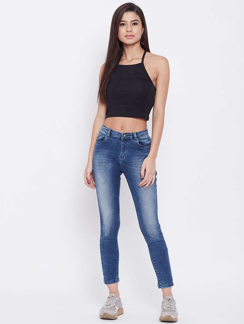 women's plain slim fit jeans - 17473958 -  Standard Image - 3