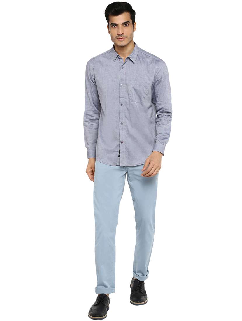 light blue solid chinos  - 17474731 -  Standard Image - 3