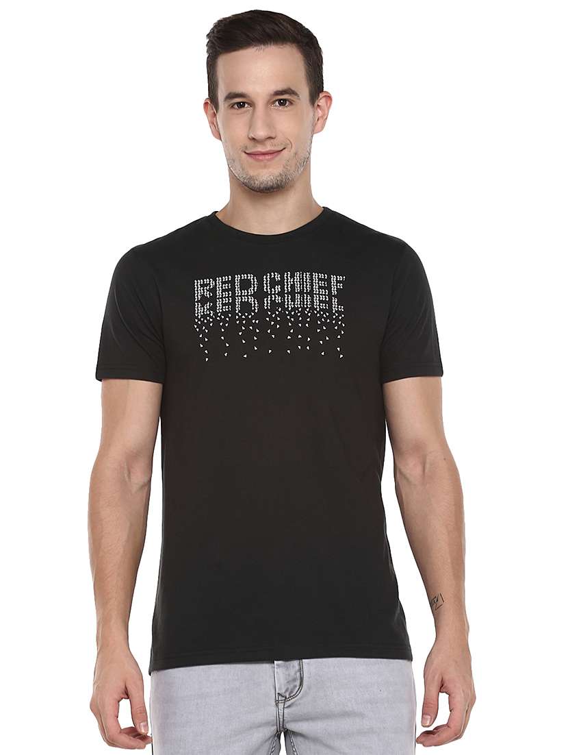 black printed t-shirt - 17475070 - Zoom Image - 0