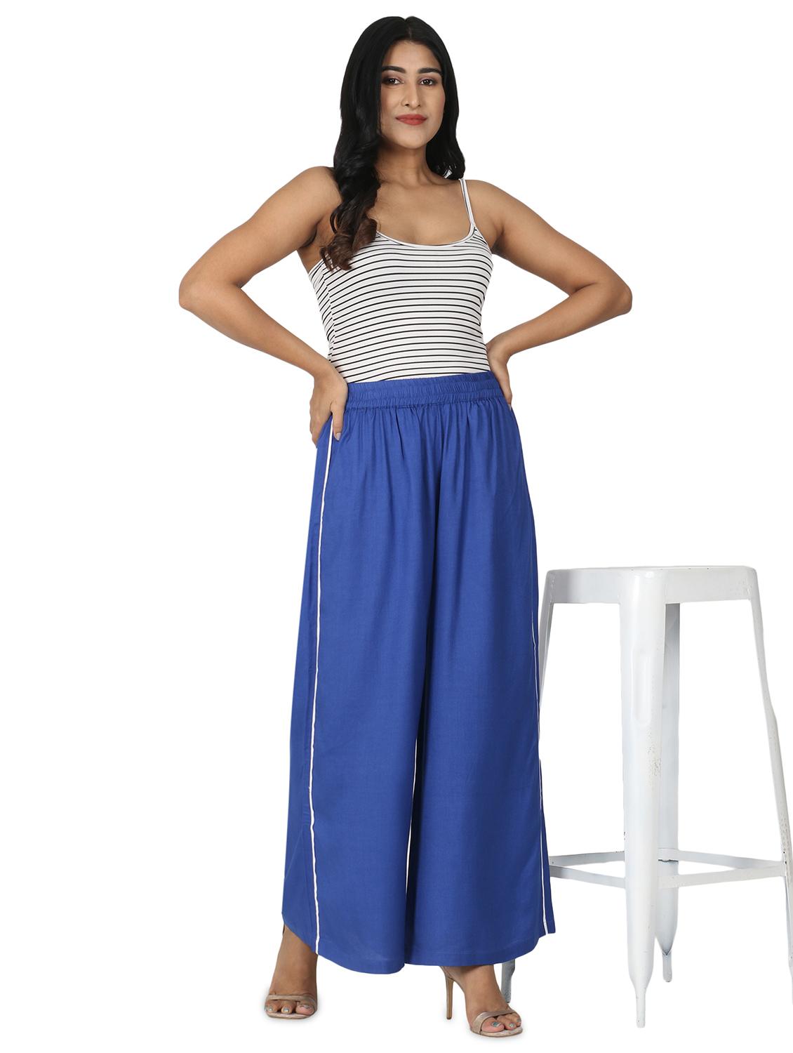 side piped palazzo - 17475141 - Standard Image - 3