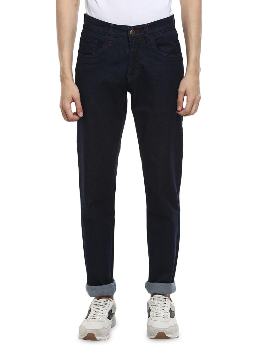 dark blue plain denim jeans - 17475148 - Zoom Image - 0