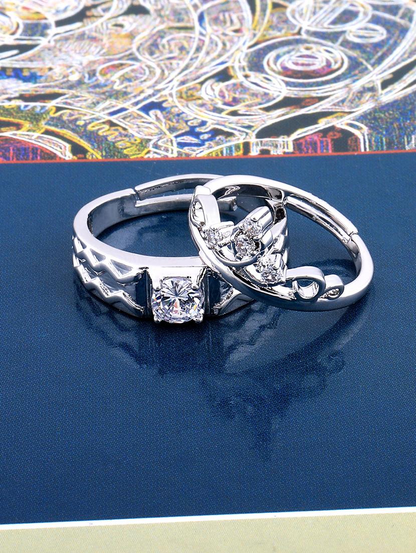 silver crystal combo ring - 17476400 - Zoom Image - 0
