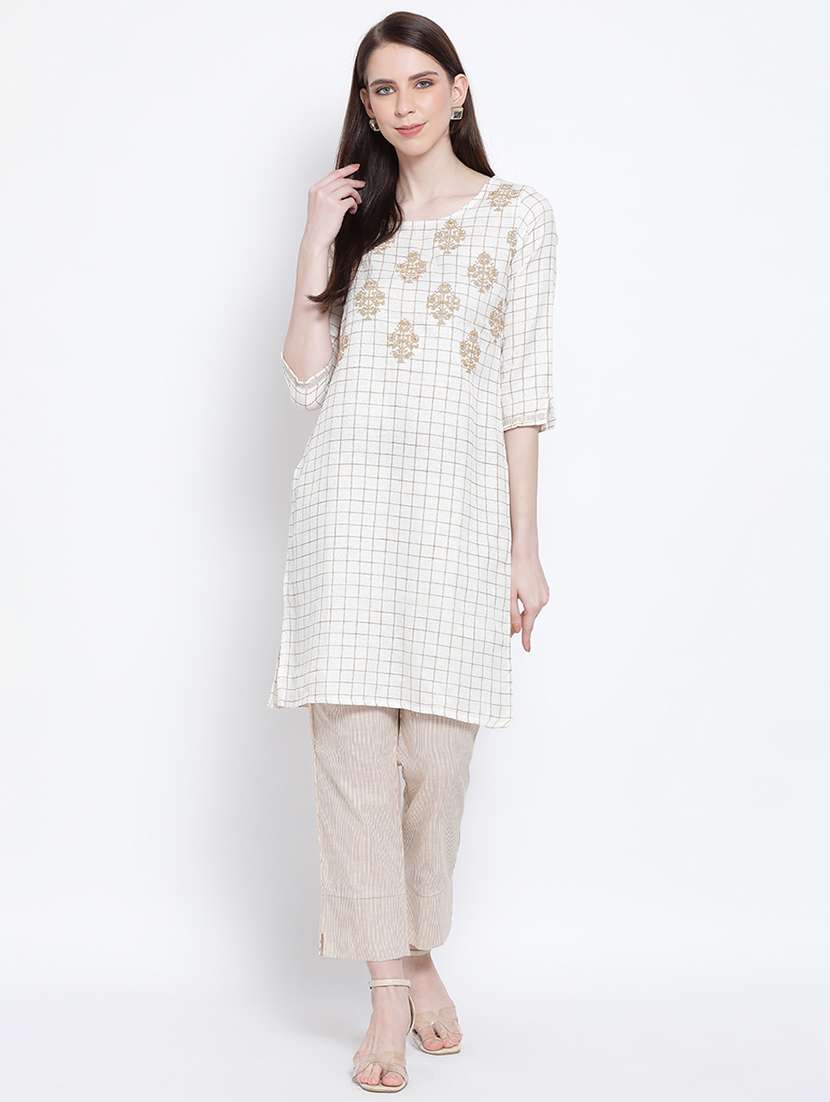 printed kurta pant set