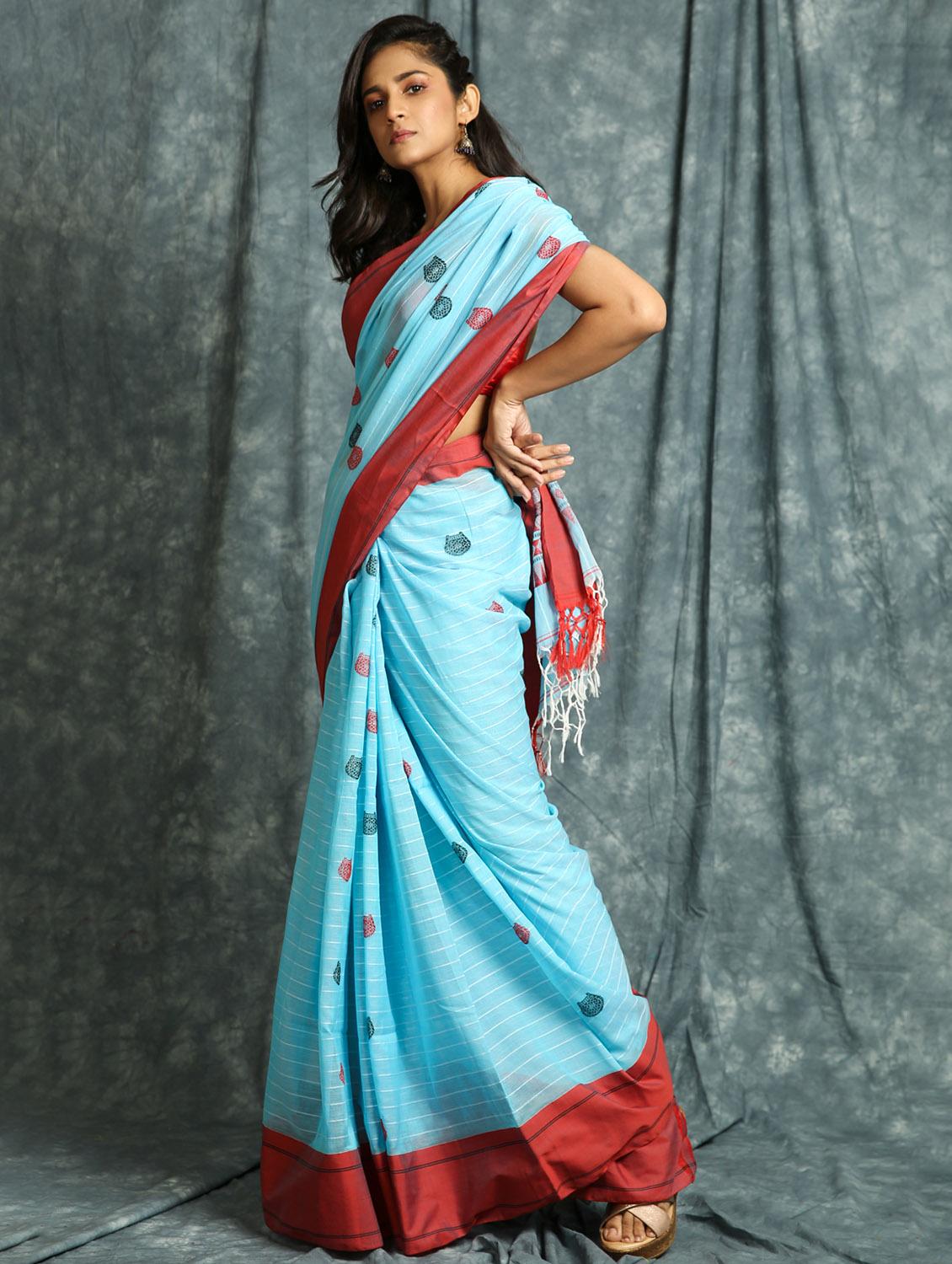 self design woven saree - 17482418 - Zoom Image - 0