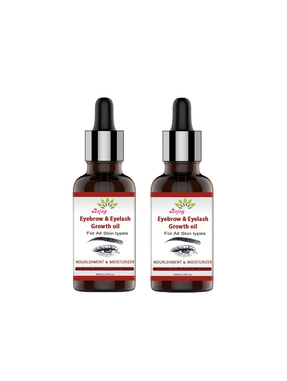 10% pure eyebrow growth oil-60ml pack of 2