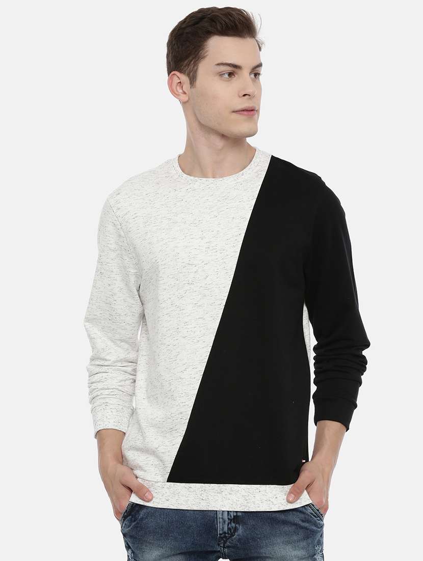 mens color block sweatshirt - 17483733 -  Zoom Image - 0