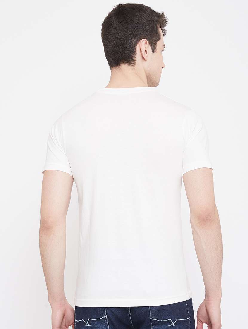 white printed t-shirt - 17483925 -  Standard Image - 3