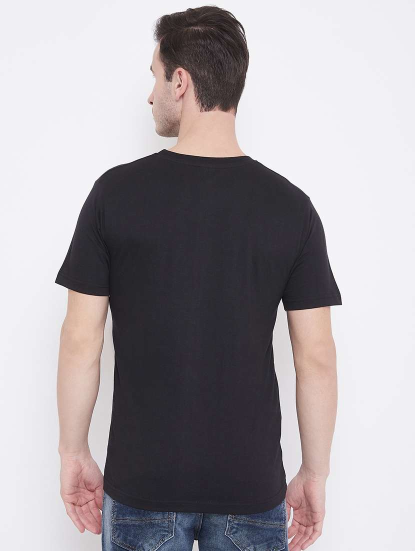 Black Printed T-shirt - 17483928 -  Standard Image - 3