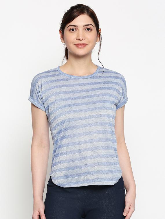 crew neck striped tee - 17484782 - Zoom Image - 0