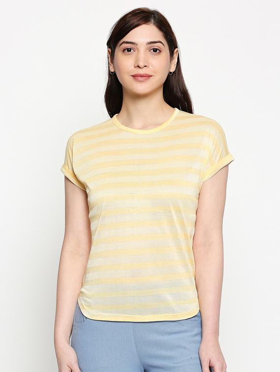 round neck striped tee - 17484786 -  Zoom Image - 0