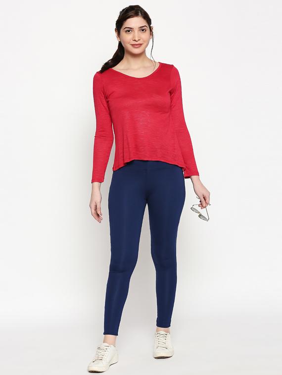 vneck solid tee - 17484796 - Standard Image - 3