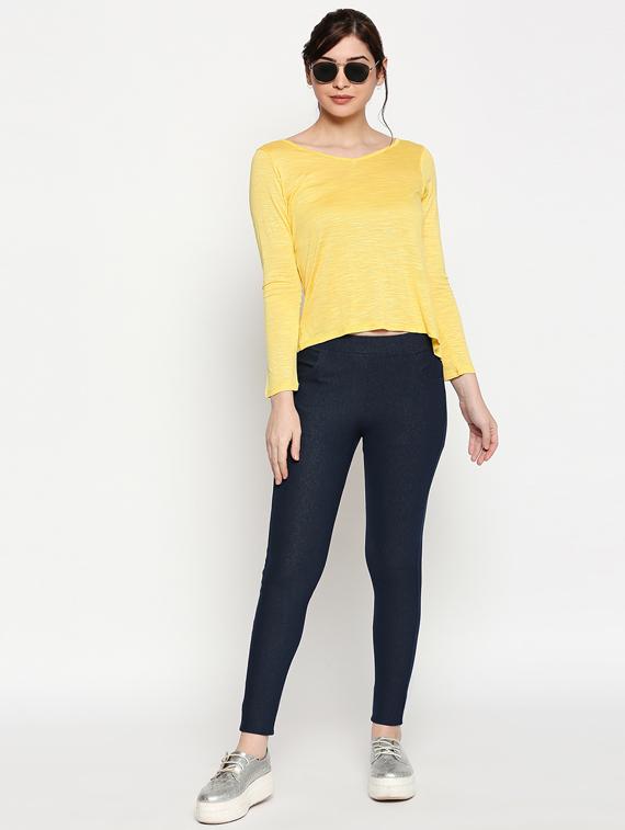 vneck solid tee - 17484797 - Standard Image - 3
