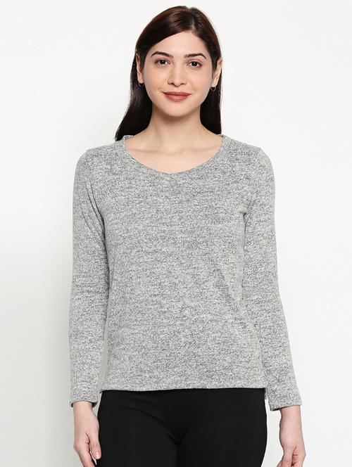 v-neck melange tee - 17484807 -  Standard Image - 0