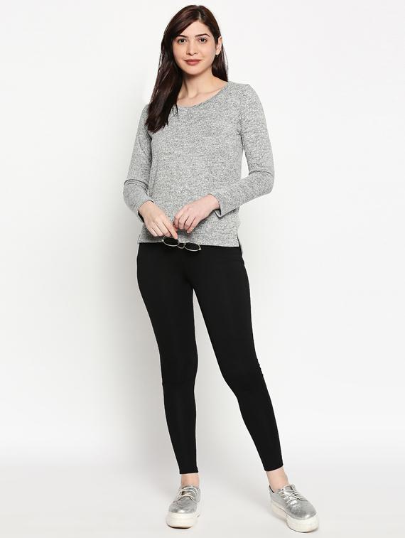 v-neck melange tee - 17484807 -  Standard Image - 3
