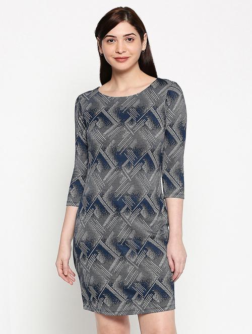 round neck abstract sheath dress - 17492561 -  Standard Image - 0