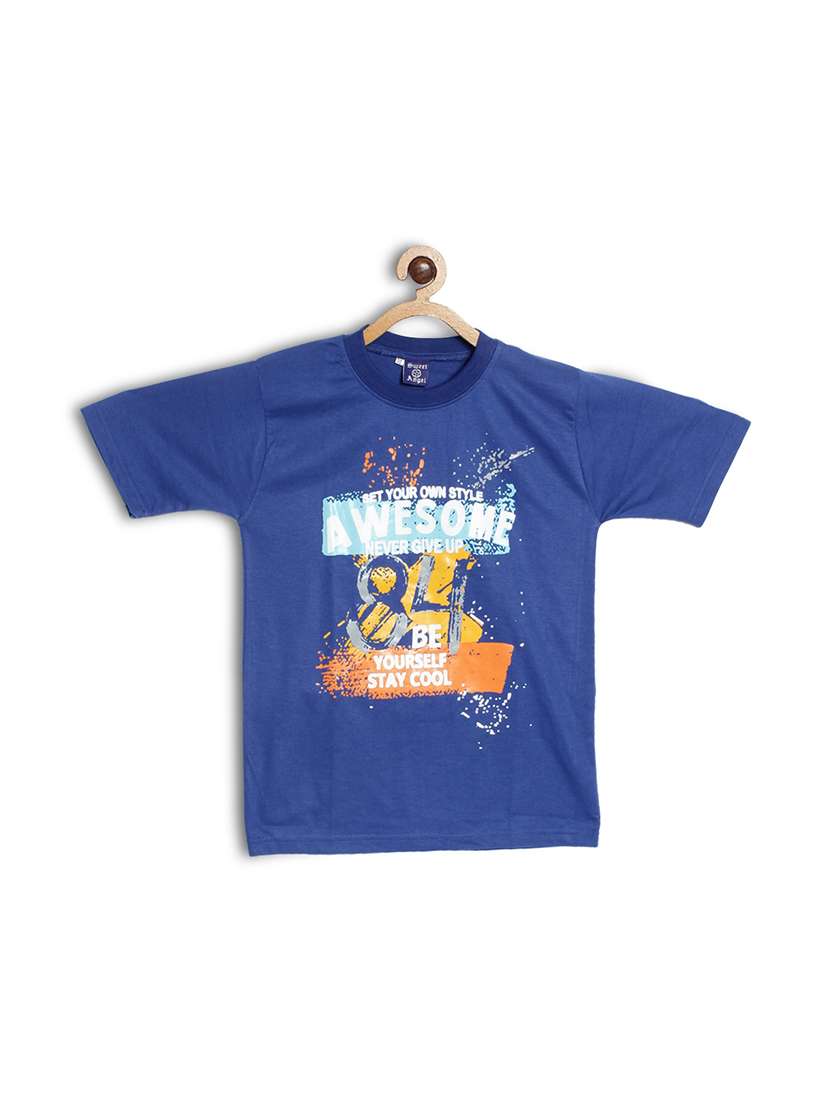 blue cotton tshirt