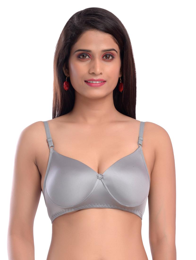 floral patch solid  t-shirt bra - 17495629 -  Zoom Image - 0