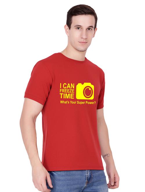 red printed t-shirt - 17496869 -  Standard Image - 0