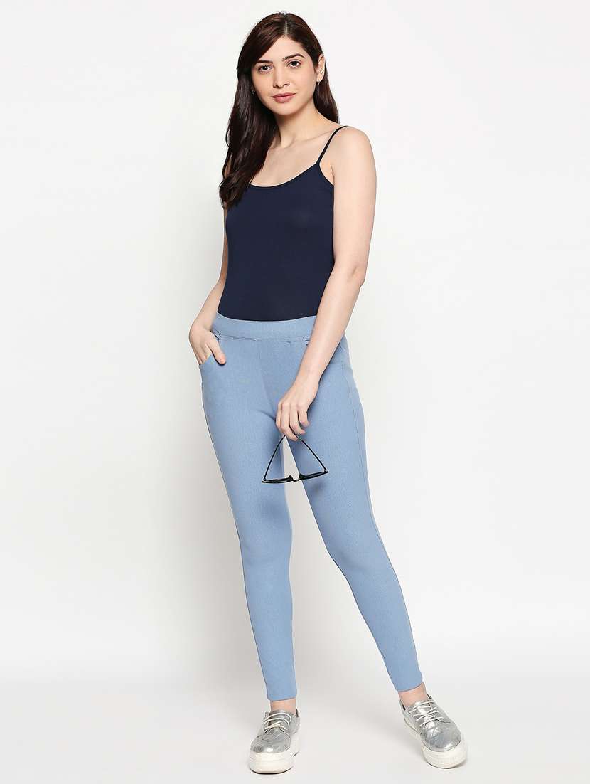 mid rise solid jeggings  - 17498880 -  Standard Image - 3