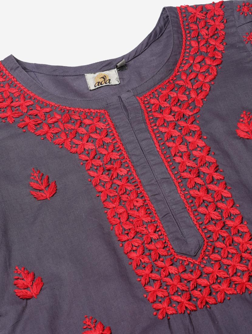 women's straight kurta - 17499298 - Standard Image - 3