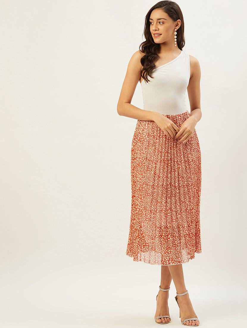 polka dot pleated skirt - 17502006 - Standard Image - 3