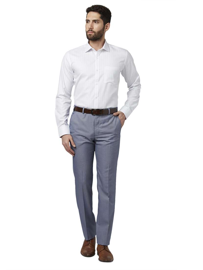 white striped formal shirt - 17502388 - Standard Image - 3