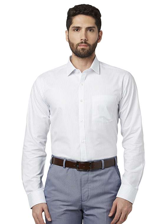 white striped formal shirt  - 17502395 -  Zoom Image - 0