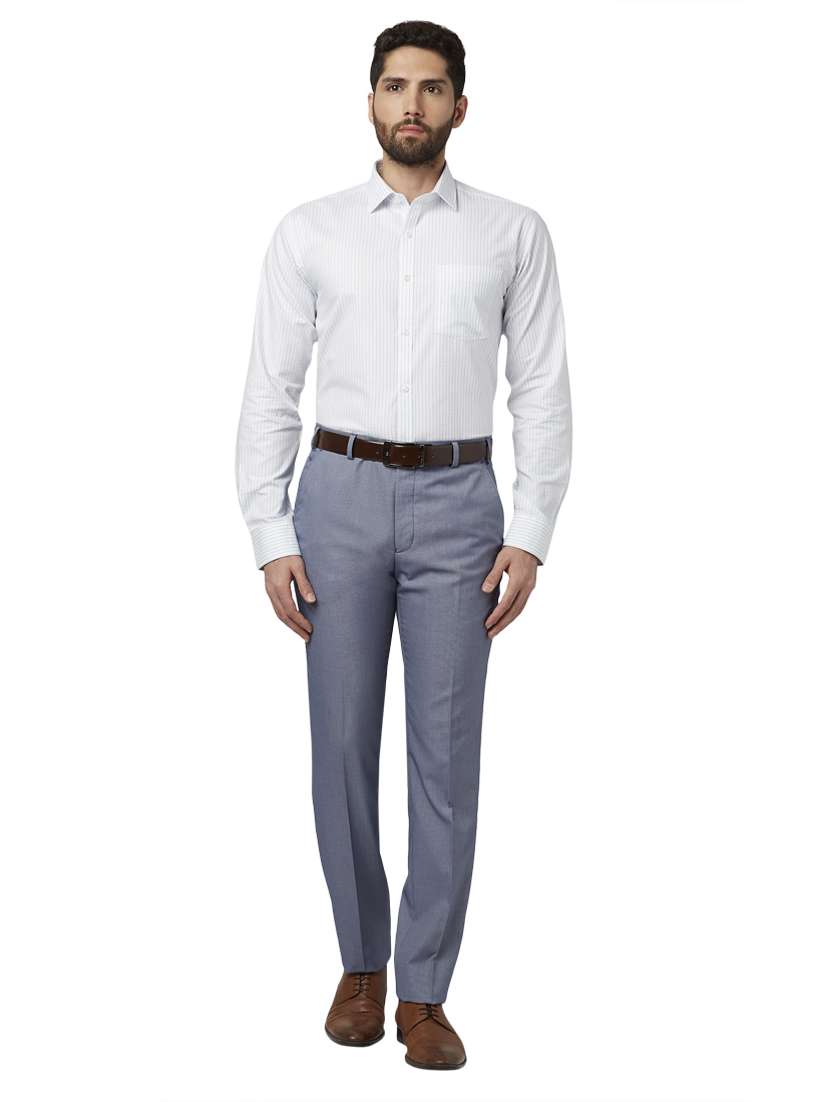white striped formal shirt - 17502395 - Standard Image - 3