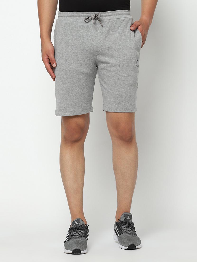 grey solid shorts - 17502633 -  Zoom Image - 0