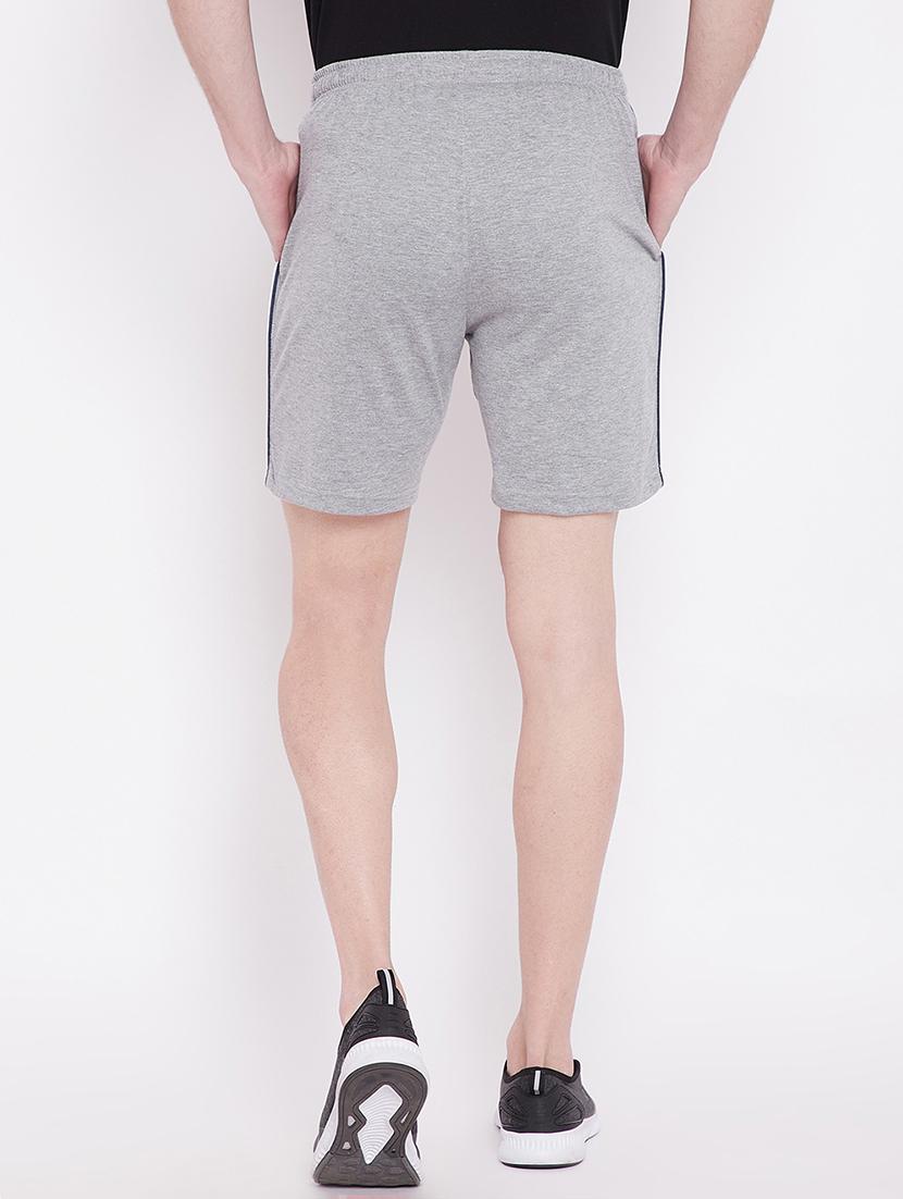 grey side taped shorts - 17502639 - Standard Image - 3