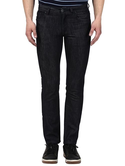 dark blue plain denim jeans - 17502838 -  Standard Image - 0