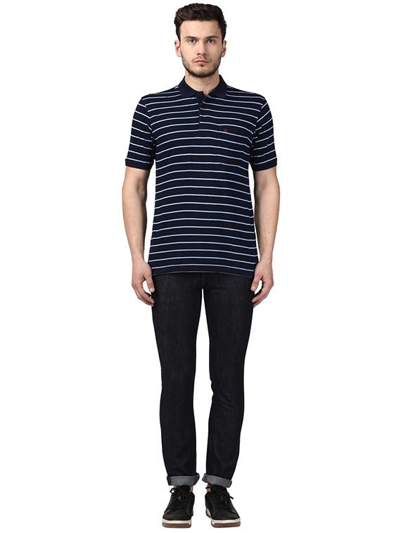 dark blue plain denim jeans - 17502838 - Standard Image - 3