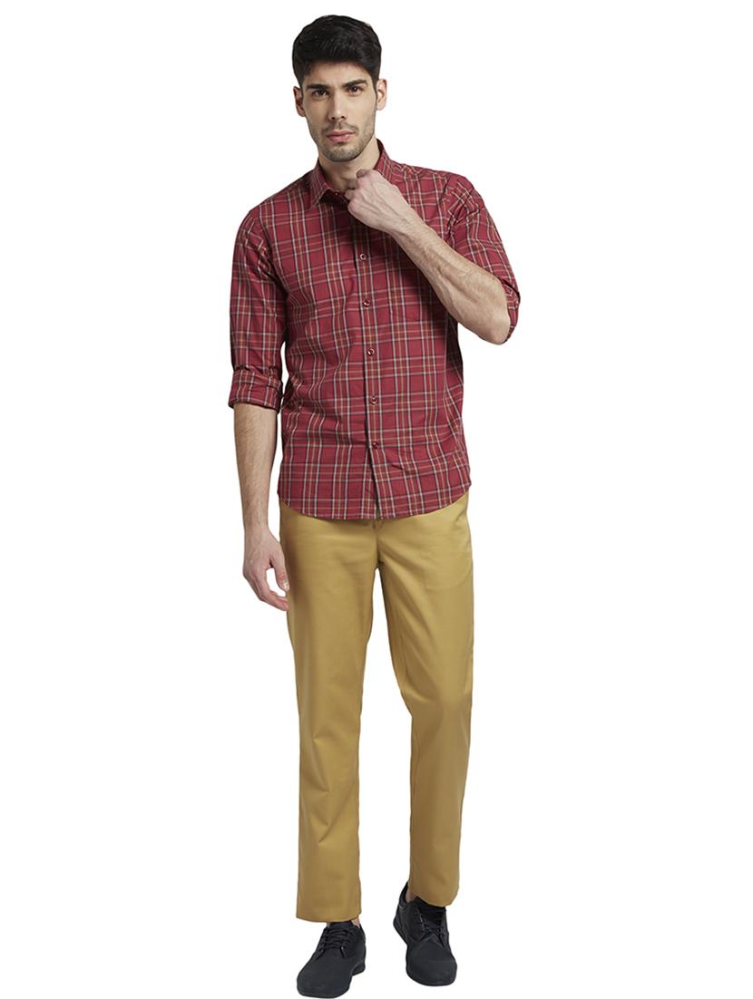 khaki solid chinos - 17503878 - Standard Image - 3