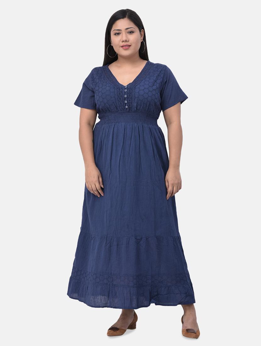 crochet panel plus dress - 17504717 - Zoom Image - 0