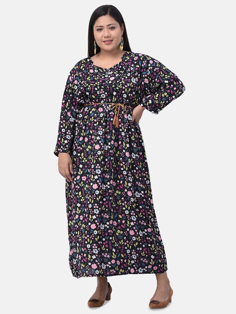 floral maxi plus dress - 17504734 -  Zoom Image - 0
