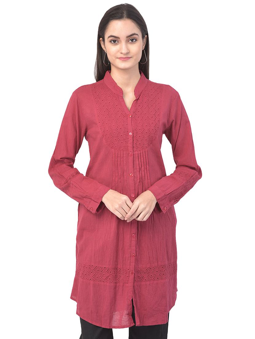 mandarin neck regular tunic - 17504772 - Zoom Image - 0