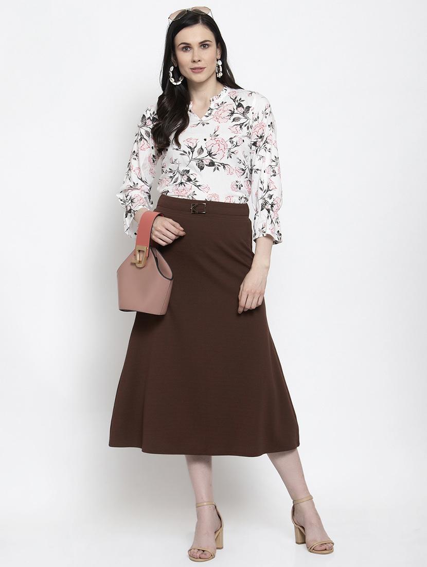 high rise a-line skirt - 17504858 - Standard Image - 3