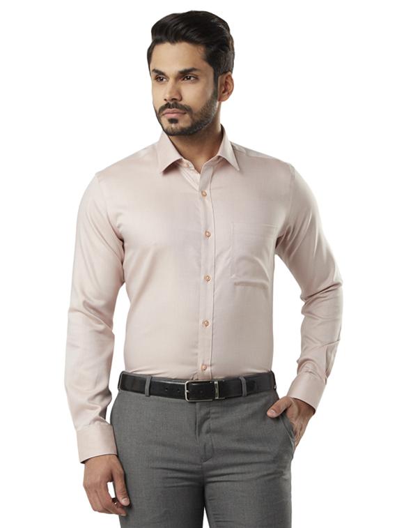 pink solid formal shirt - 17505924 - Zoom Image - 0