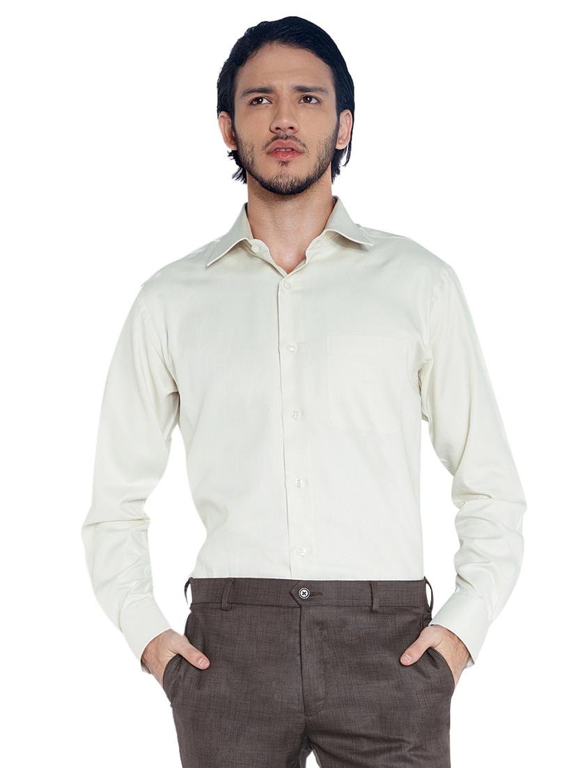 off white solid formal shirt - 17506038 - Zoom Image - 0