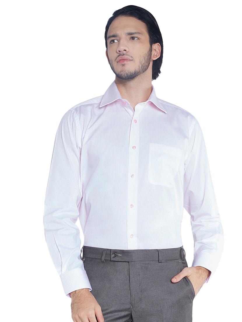 pink checkered formal shirt - 17506057 -  Zoom Image - 0