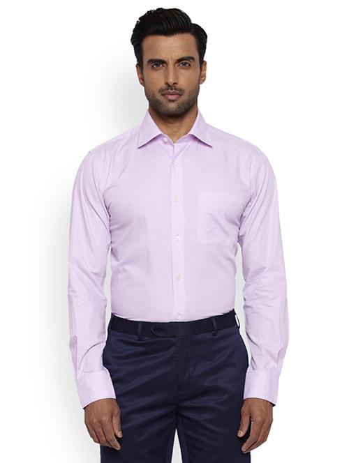 pink solid formal shirt - 17506139 - Standard Image - 0
