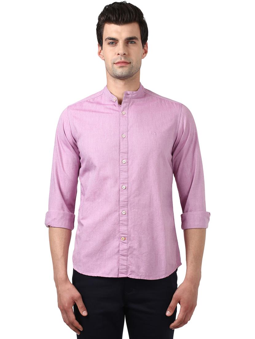 pink solid casual shirt - 17506590 - Zoom Image - 0