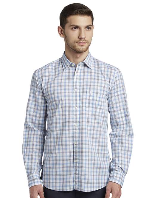 white checkered casual shirt - 17507308 - Standard Image - 0