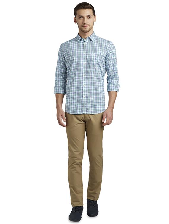 white checkered casual shirt - 17507310 - Standard Image - 3