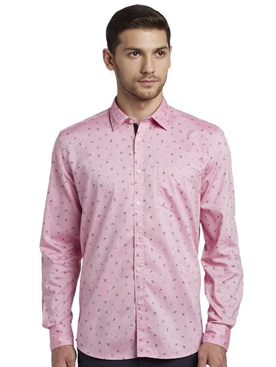 pink printed casual shirt - 17507312 - Zoom Image - 0