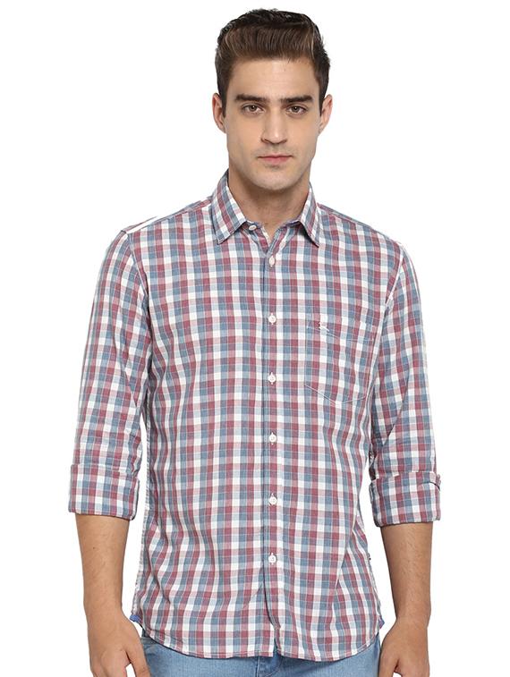 multi colored checkered casual shirt - 17507329 - Zoom Image - 0